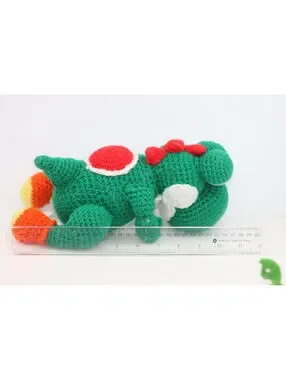 Toys | Super Mario Bros Green Yarn Yoshi Woolly Crochet Plush Handmade ...